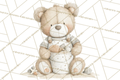 New England Coastal Teddy Bear Nautical Summer Clipart Product Image 5