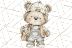 Plush Occupation Animals Career Clipart PNG Product Image 2