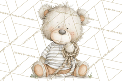 New England Coastal Teddy Bear Nautical Summer Clipart Product Image 4