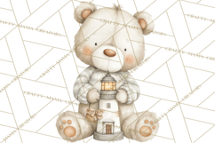 New England Coastal Teddy Bear Nautical Summer Clipart Product Image 2