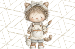 Plush Occupation Animals Career Clipart PNG Product Image 3