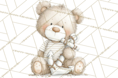 New England Coastal Teddy Bear Nautical Summer Clipart Product Image 5