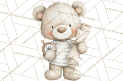 New England Coastal Teddy Bear Nautical Summer Clipart Product Image 2