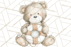 New England Coastal Teddy Bear Nautical Summer Clipart Product Image 3