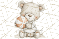 New England Coastal Teddy Bear Nautical Summer Clipart Product Image 4