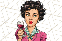 Vintage 1950s Housewife Clipart, Retro Woman Png Files Product Image 4