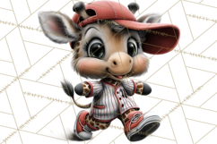 Safari Animals Playing Baseball Sports Clipart PNG Product Image 4