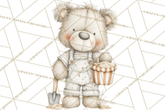 New England Coastal Teddy Bear Nautical Summer Clipart Product Image 5