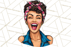 Vintage 1950s Housewife Clipart, Retro Woman Png Files Product Image 3
