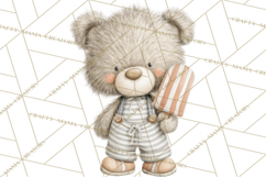 New England Coastal Teddy Bear Nautical Summer Clipart Product Image 3
