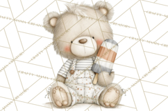 New England Coastal Teddy Bear Nautical Summer Clipart Product Image 4