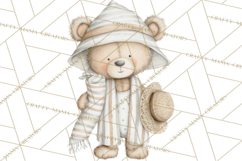 New England Coastal Teddy Bear Nautical Summer Clipart Product Image 5
