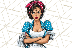 Vintage 1950s Housewife Clipart, Retro Woman Png Files Product Image 3