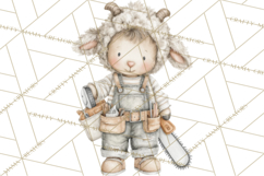 Plush Occupation Animals Career Clipart PNG Product Image 5