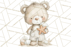 New England Coastal Teddy Bear Nautical Summer Clipart Product Image 2