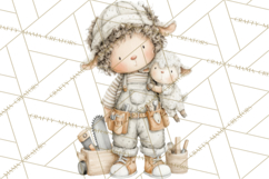 Plush Occupation Animals Career Clipart PNG Product Image 2