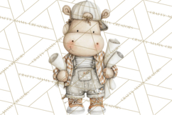 Plush Occupation Animals Career Clipart PNG Product Image 4