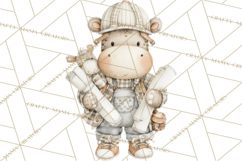 Plush Occupation Animals Career Clipart PNG Product Image 5