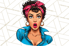 Vintage 1950s Housewife Clipart, Retro Woman Png Files Product Image 2