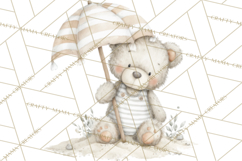 New England Coastal Teddy Bear Nautical Summer Clipart Product Image 3