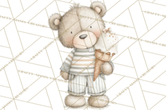 New England Coastal Teddy Bear Nautical Summer Clipart Product Image 4