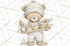 New England Coastal Teddy Bear Nautical Summer Clipart Product Image 2