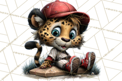 Safari Animals Playing Baseball Sports Clipart PNG Product Image 5
