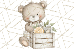 New England Coastal Teddy Bear Nautical Summer Clipart Product Image 3