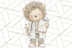 Plush Occupation Animals Career Clipart PNG Product Image 3
