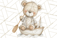New England Coastal Teddy Bear Nautical Summer Clipart Product Image 4
