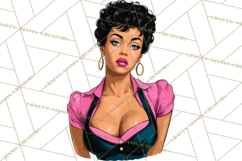 Vintage 1950s Housewife Clipart, Retro Woman Png Files Product Image 5