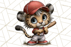 Safari Animals Playing Baseball Sports Clipart PNG Product Image 5