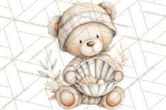 New England Coastal Teddy Bear Nautical Summer Clipart Product Image 2