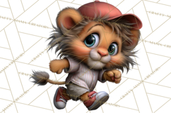 Safari Animals Playing Baseball Sports Clipart PNG Product Image 3
