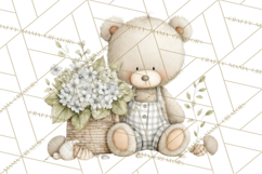 New England Coastal Teddy Bear Nautical Summer Clipart Product Image 3
