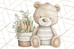 New England Coastal Teddy Bear Nautical Summer Clipart Product Image 4