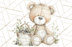 New England Coastal Teddy Bear Nautical Summer Clipart Product Image 5