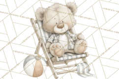 New England Coastal Teddy Bear Nautical Summer Clipart Product Image 3