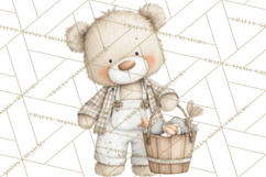 New England Coastal Teddy Bear Nautical Summer Clipart Product Image 2