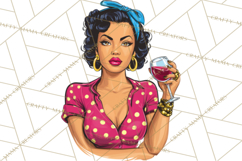 Vintage 1950s Housewife Clipart, Retro Woman Png Files Product Image 2