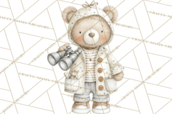 New England Coastal Teddy Bear Nautical Summer Clipart Product Image 5