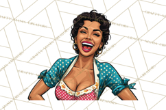 Vintage 1950s Housewife Clipart, Retro Woman Png Files Product Image 3