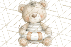 New England Coastal Teddy Bear Nautical Summer Clipart Product Image 5