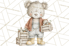 New England Coastal Teddy Bear Nautical Summer Clipart Product Image 3