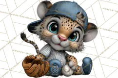 Safari Animals Playing Baseball Sports Clipart PNG Product Image 3