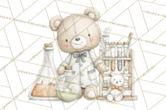 Plush Occupation Animals Career Clipart PNG Product Image 2