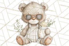 New England Coastal Teddy Bear Nautical Summer Clipart Product Image 4