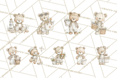 New England Coastal Teddy Bear Nautical Summer Clipart Product Image 2