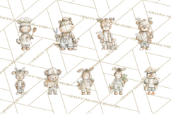 Plush Occupation Animals Career Clipart PNG Product Image 4