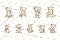 New England Coastal Teddy Bear Nautical Summer Clipart Product Image 4